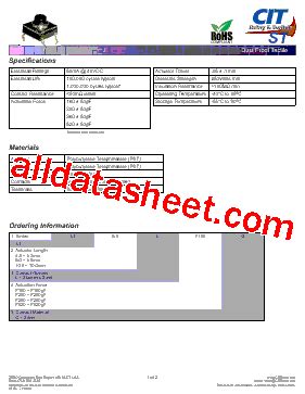 St Lf Q Datasheet Pdf Cit Relay Switch