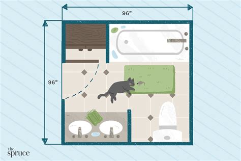 15 Common Bathroom Floor Plans