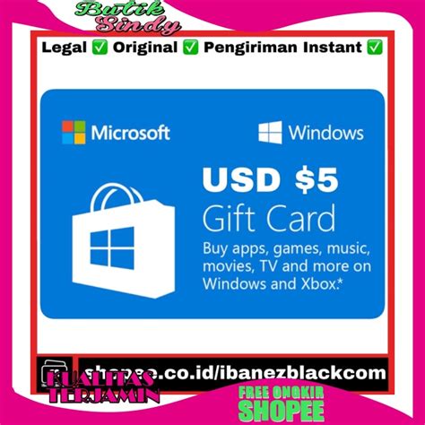 jual popuper murah promo original microsoft windows gift card