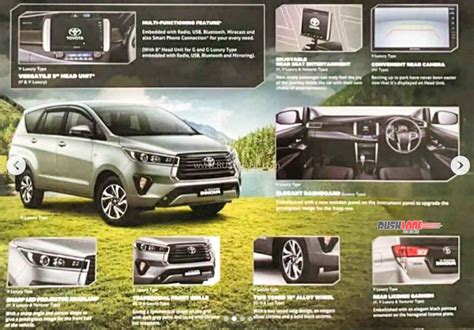 Toyota Innova Crysta Facelift Brochure Leaks Ahead Of Debut This Week