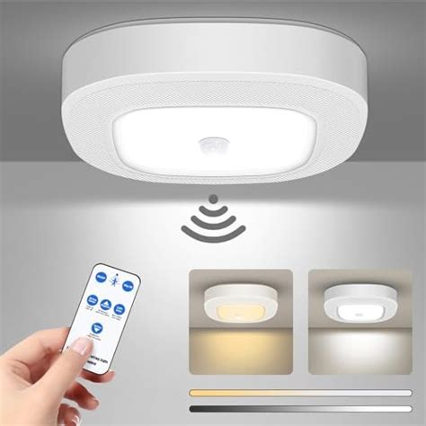 Motion Sensor Indoor Battery Operated Ceiling Lights Lumens Bright