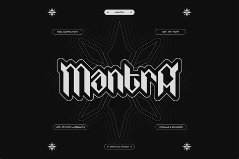 Mantra Neo Gothic Typeface Free Design Resources