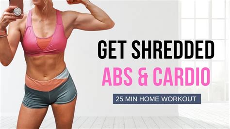 Get Shredded 20 Min Cardio Abs HIIT Workout 2024 Shred Challenge