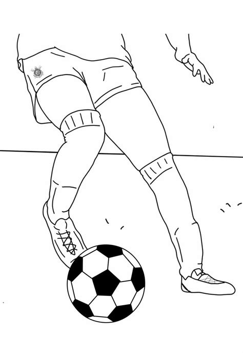 Jogador Do Corinthians Para Colorir - 7