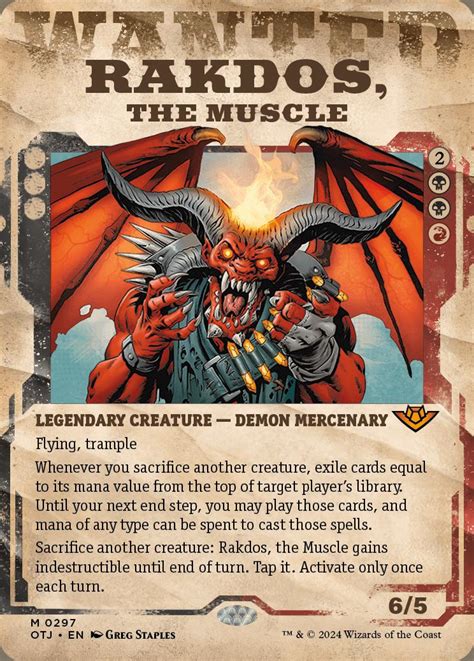 Rakdos The Muscle Outlaws Of Thunder Junction Variants Standard