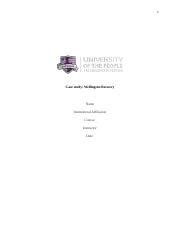 Bus 5117 Written Assignment Unit 4 Docx 1 Case Study Wellington