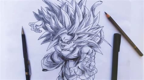 How To Draw Goku Super Saiyan 5 Easy Step By Step Drawing Tutorial For Beginners Youtube