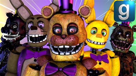 Gmod Fnaf Review Brand New Stylized Fredbear And Spring Bonnie