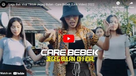 Lirik Lagu Care Bebek Jegeg Bulan Lagu Asal Bali Sedang Viral Di Tiktok