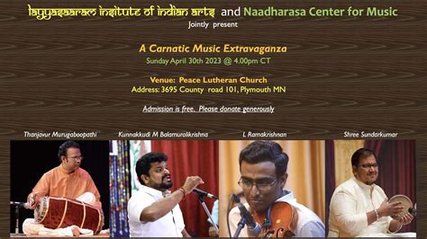 Vocal Concert by Kunnakudi M. Balamurali Krishna - Carnatic America