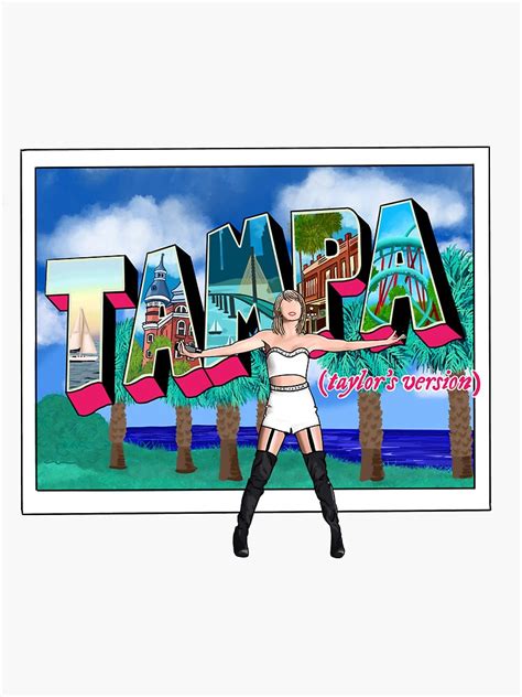 Ts Eras Tour Tampa 2023 Sticker For Sale By Jmm0015 Redbubble