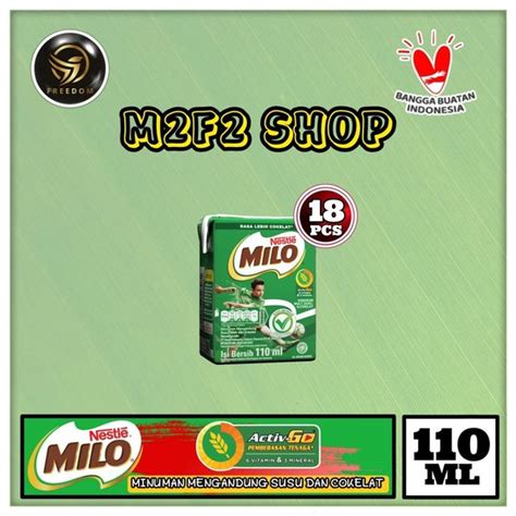 Jual Susu Milo Kotak Coklat Active Go Uht Ml Kemasan Pcs Di