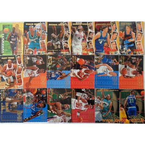 Lot 132 cartes NBA Fleer 95 96 série 2 jouets rétro jeux de société