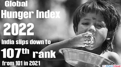 Global Hunger Index India Slips Six Places Ranked Of