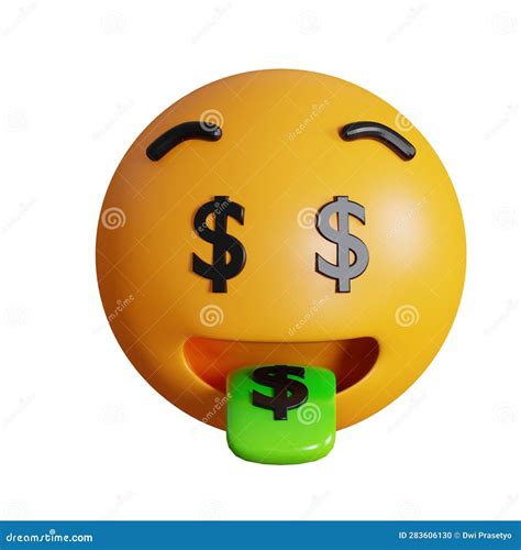 Money Mouth Face Emoji D Icon Stock Illustration Illustration Of