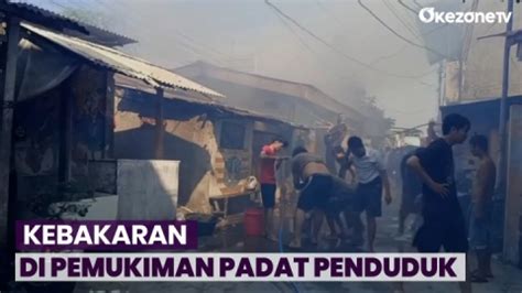 Akibat Bakar Sampah Kebakaran Landa Pemukiman Padat Penduduk Di