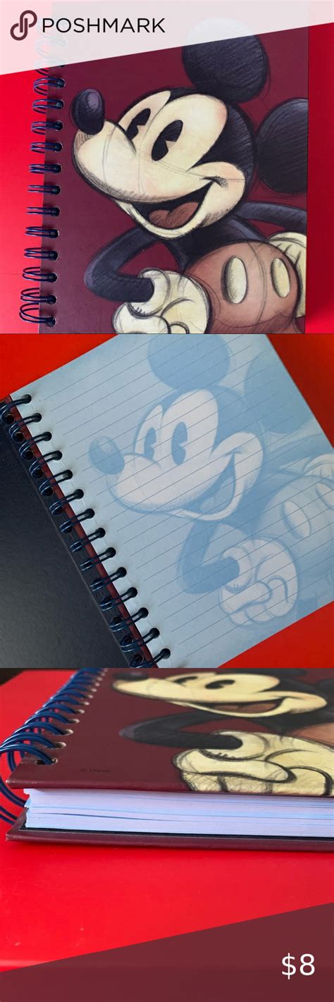 Disney Vintage Mickey Mouse Spiral Notebook New Vintage Mickey Mouse