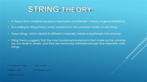 According To String Theory Every Substance In The Universe Consists Of