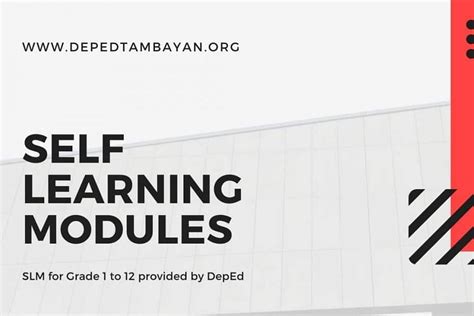 Self Learning Modules DepEd Tambayan