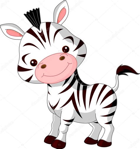 Zebra Clip Art Fun Zoo Zebra — Stock Vector © Dazdraperma 8972632