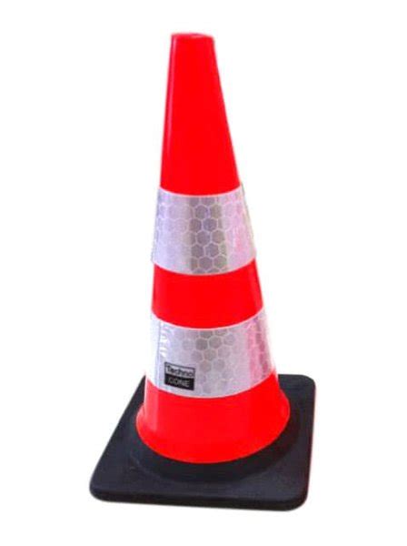 Jual New Traffic Cone Safety Cone Kerucut Bahan Rubber Karet 70 Cm Base