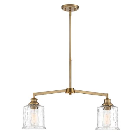 Designers Fountain 96338 Bg Drake 2 Light Island Pendant In Brushed