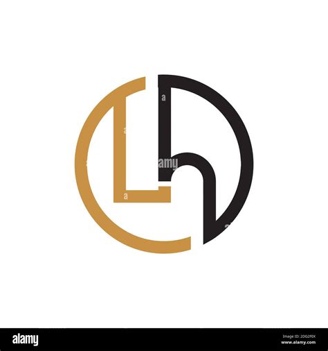 Plantilla De Dise O Vectorial De Logotipo Lh O Logotipo Hl Con La Letra