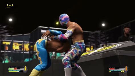 WWE 2K22 Sin Cara Azul Vs Sin Cara In A Submission Match At NXT