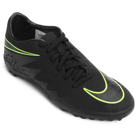 Chuteira Society Nike Hypervenom Phelon 2 Tf Preto Verde Limão Shop Timão