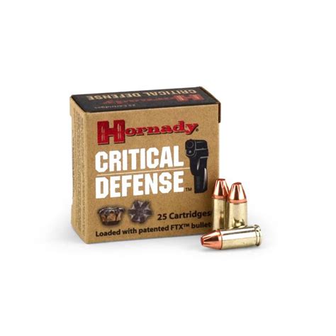 Hornady Critical Defense 9mm 115 Grain Jhp Ammunition Depot