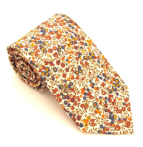 Wiltshire Bud Cotton Tie Made With Liberty Fabric Astares