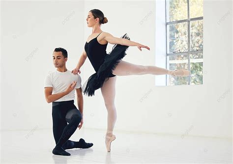 Collaborative Choreography A Studio Shot Of A Young Couple Practicing Their Dance Routine Photo ...