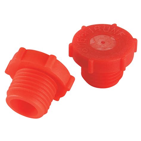 Red Ldpe Unfjic Thread Sr 1002 Threaded Protection Plugs Plastic