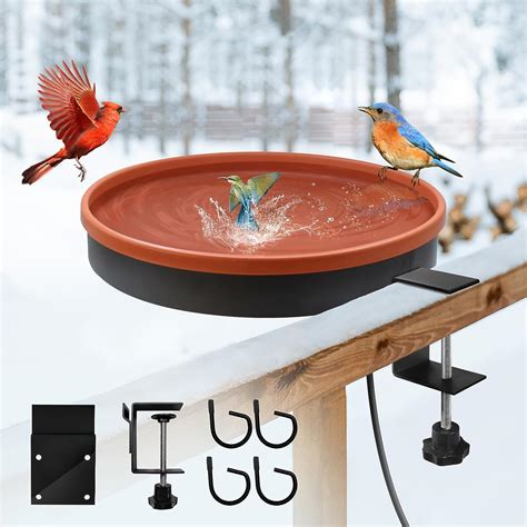 Amazon GESAIL Heated Bird Bath For Outdoors For Winter 3 Easy