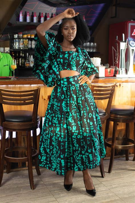 Ihe African Print Ankara Midi Dress Naborhi