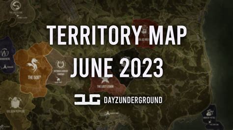 DUG Territory And POI Map June 2023 DayzUnderground