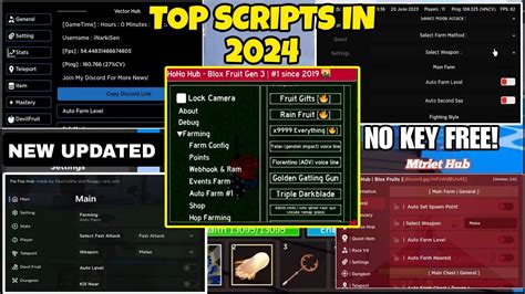 Top Blox Fruits Scripts Mobile No Key Mtriet Hub Hoho Hub