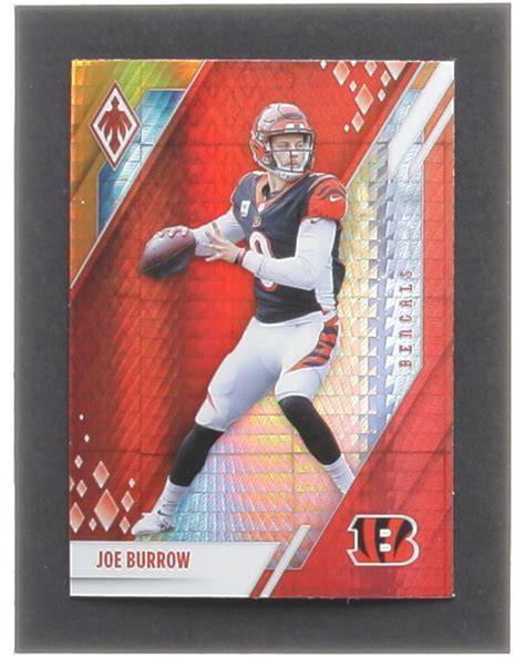 Joe Burrow 2021 Panini Phoenix Fire Burst 20 Pristine Auction