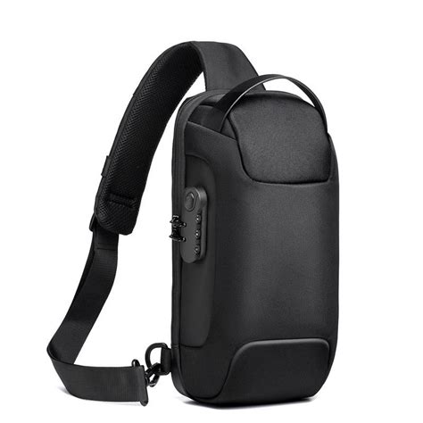 Cheap Mens Waterproof Oxford Crossbody Bag Anti Theft Sling Bag Multifunction Chest Bags Travel