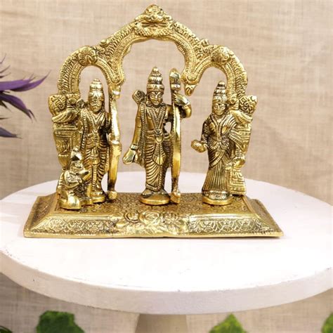 Amazon Metal Handicrafts Ram Darbar Murti With Ram Lakshman Sita