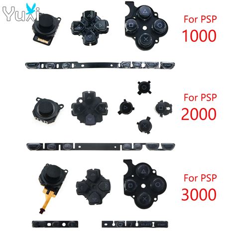 YuXi Kit De Botones De Repuesto Para PSP 1000 2000 3000 M Dulo De