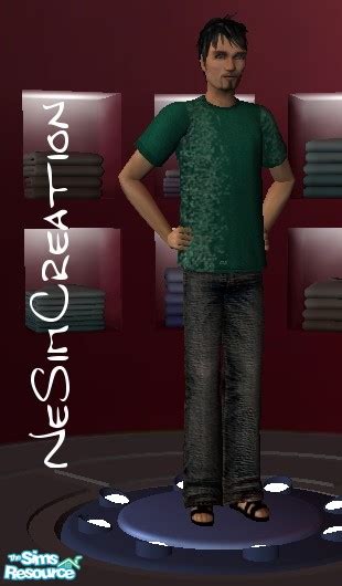 The Sims Resource Nesim T Shirt Outfit For Men Ya