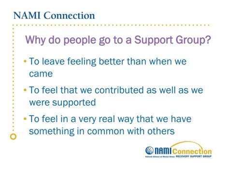 Ppt Nami Connection Recovery Support Group Powerpoint Presentation