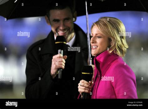 Bbc Sports Martin Keown And Jacqui Oatley Hi Res Stock Photography And