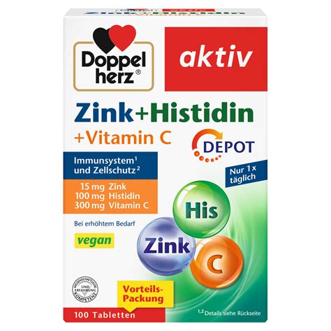 Zink Histidin Vitamin C Depot Tabletten