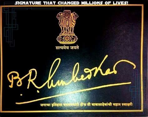 Signature that changed Millions of Lives - BRAmbedkar.in