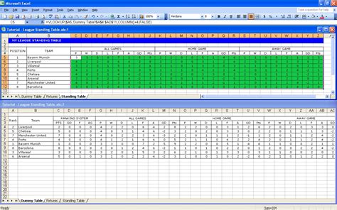 Free Football Pontoon Spreadsheet intended for Create Your Own Soccer ...