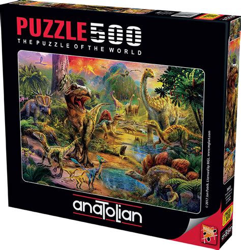 Comprar Puzzle Anatolian Paisaje De Dinosaurios De Piezas