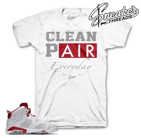 Jordan 6 Alternate Official Matching Tee Shirts For Retro 6