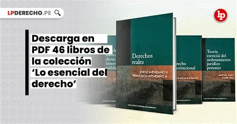 Descarga En Pdf Libros De La Colecci N Lo Esencial Del Derecho Lp